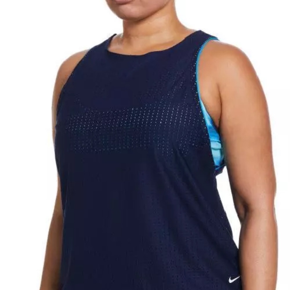 Nike NWT Layered Tankini Swimsuit Top